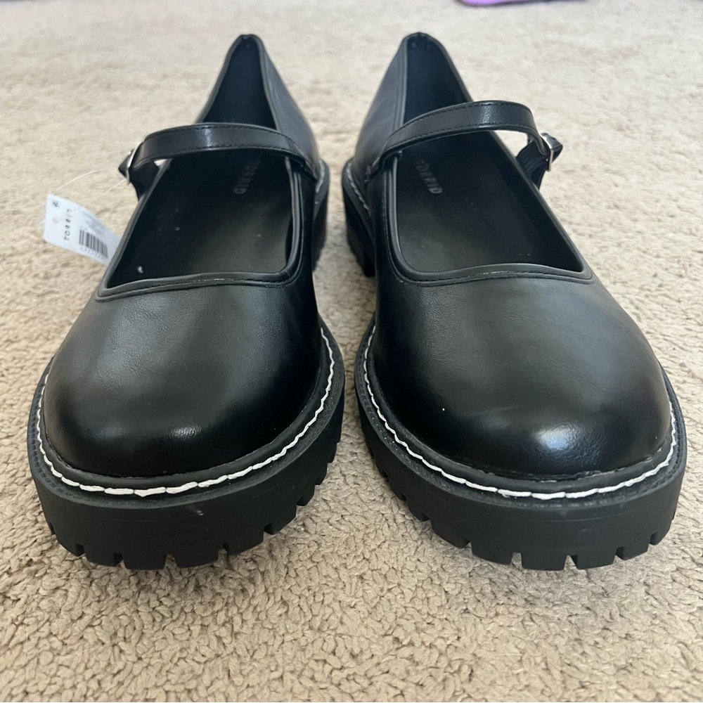 Torrid NEW Size 11.5 Black Lugsole Chunky Mary Jane Shoes - Picture 2 of 7